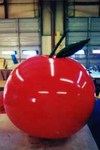 apple shape helium balloon for trade shows