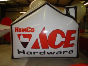 Ace Hardware helium advertising balloons